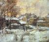 Snow At Sunset Argenteuil In The Snow By Monet