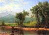Wind River Mountains Landscape In Wyoming By Bierstadt