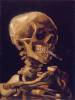 Skull With A Burning Cigarette By Van Gogh