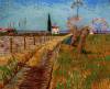Path Through A Field With Willows By Van Gogh