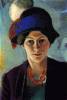 Portrait Of The Wife Of The Artist With A Hat By Macke