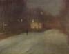 Nocturne Grey And Gold Snow In Chelsea By Whistler