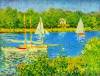 The Seine At Argenteuil Basin By Monet