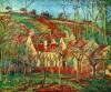 The Red Roofs By Pissarro