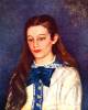 Portrait Of Therese Berard By Renoir