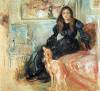 Julie Manet And Her Greyhound Laertes By Morisot