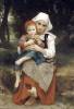 Breton Brother And Sister By Bouguereau