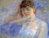 Young Woman In White By Morisot