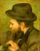 M Bernard Man With The Black Hat By Renoir