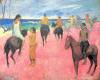 Riding On The Beach By Gauguin