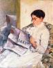 When Reading Of Figaro By Cassatt