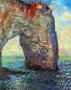 The Rocky Cliffs Of Etretat La Porte Man 2 By Monet