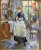 In Dining Room By Morisot