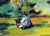 Painter At Work By Cezanne