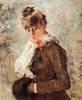 Winter Woman With Muff By Morisot