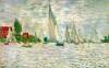 Sailboats Regatta In Argenteuil By Monet