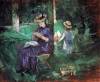 Woman And Child In Garden By Morisot