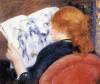 Young Woman Reads Illustrated Journal By Renoir