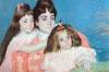 Madame A F Aude With Her Two Daughters By Cassatt