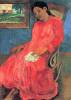 Woman In Red Dress By Gauguin