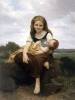 The Elder Sister By Bouguereau