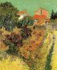 Garden Behind A House By Van Gogh