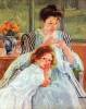 Young Mother Sewing By Cassatt