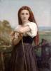 Young Shepherdess By Bouguereau