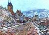 Road To Vetheuil In Winter By Monet
