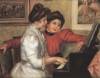Yvonne And Christine Lerolle At The Piano By Renoir