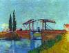 The Anglois Bridge At Arles The Drawbridge By Van Gogh