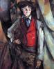 Boy In Red Waistcoat By Cezanne