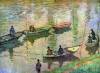Fishermen On The Seine At Poissy 2 By Monet