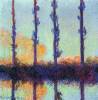 Four Poplars By Monet