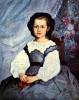 Portrait Of Mademoiselle Romaine Lancaux By Renoir
