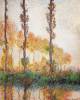 Poplars In Autumn Ii By Monet