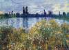 Seine Shores At Vetheuil By Monet