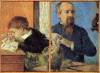 Portrait Of Sculptor With Son By Gauguin