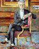 Victor Chocquet Seated Portrait By Cezanne