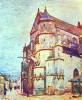 Church Of Moret After The Rain By Sisley
