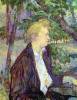 Woman In The Garden By Toulouse Lautrec