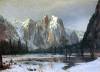 Cathedral Rocks Yosemite By Bierstadt