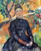 Portrait Of Mme Cezanne In The Greenhouse By Cezanne