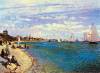 The Beach At Sainte Adresse By Monet