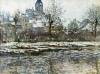 Snow In Vetheuil By Monet