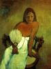 Young Girl With Fan By Gauguin