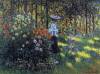 Woman With A Parasol In The Garden Of Argenteuil By Mon
