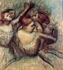 Four Dancers In Half Figure By Degas