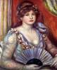 Lady With Fan By Renoir