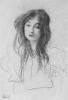 Girl With Long Hair By Klimt